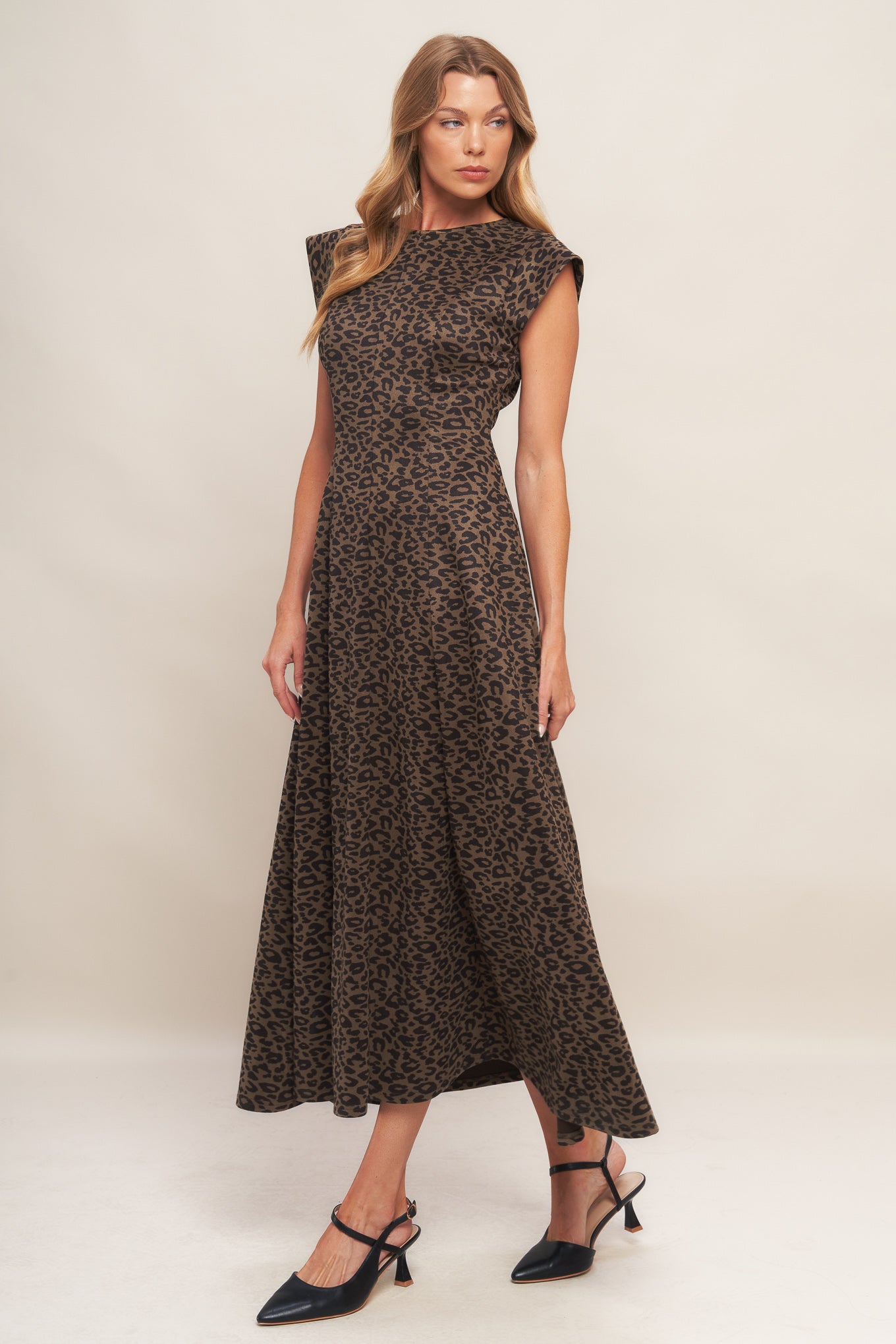 URBAN JUNGLE GLAM SUEDED KNIT MIDI DRESS Flying Tomato